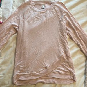 athleta girl long sleeve crossover shirt